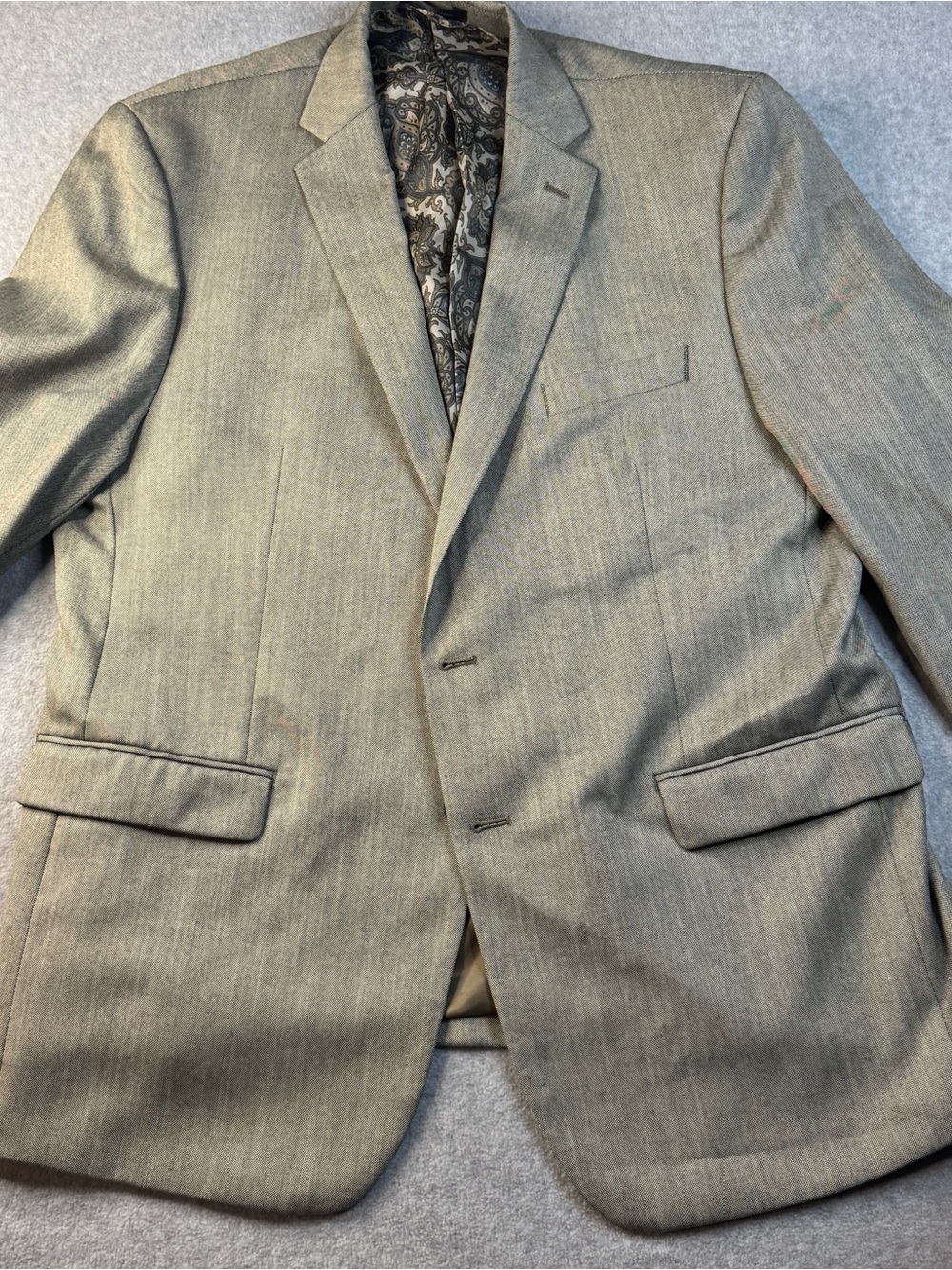 Lauren Ralph Lauren Men's Taupe Sport Coat with Paisley Lining
